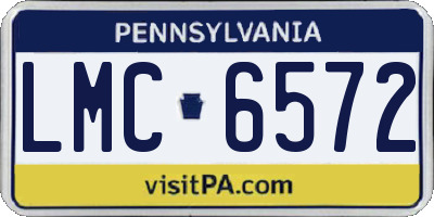 PA license plate LMC6572
