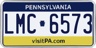 PA license plate LMC6573