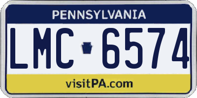 PA license plate LMC6574