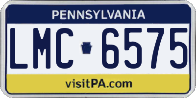 PA license plate LMC6575