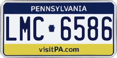 PA license plate LMC6586