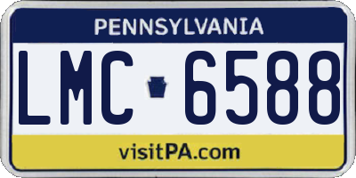 PA license plate LMC6588