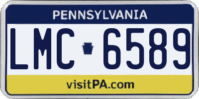 PA license plate LMC6589