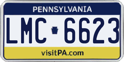 PA license plate LMC6623