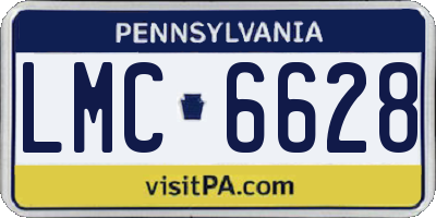 PA license plate LMC6628