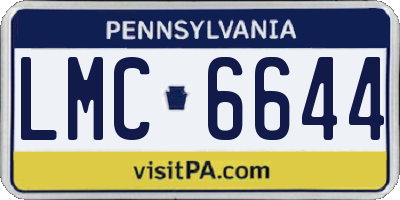 PA license plate LMC6644