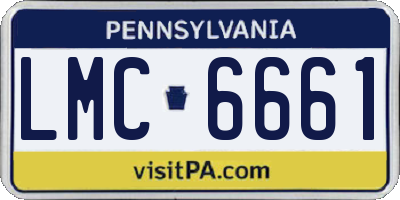 PA license plate LMC6661