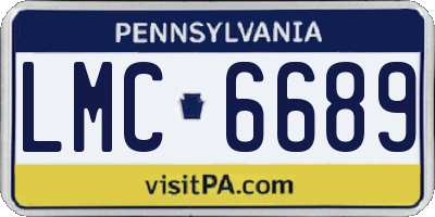 PA license plate LMC6689
