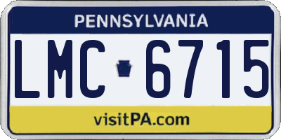 PA license plate LMC6715