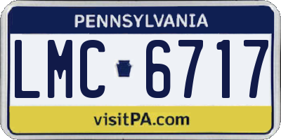 PA license plate LMC6717