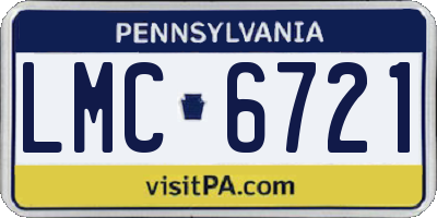 PA license plate LMC6721
