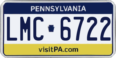 PA license plate LMC6722
