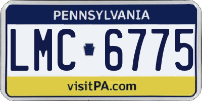 PA license plate LMC6775