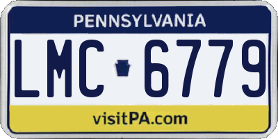 PA license plate LMC6779