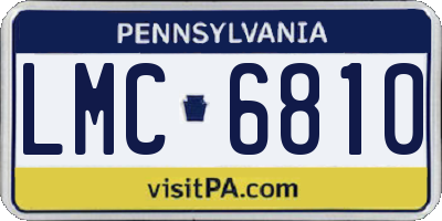 PA license plate LMC6810