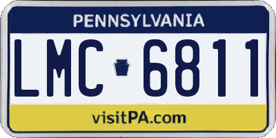 PA license plate LMC6811