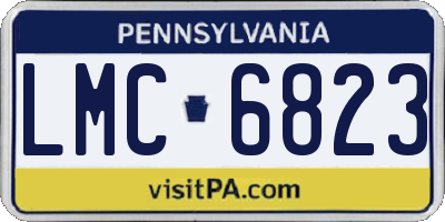 PA license plate LMC6823