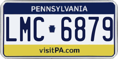PA license plate LMC6879