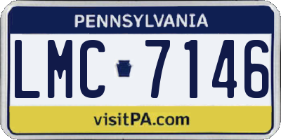 PA license plate LMC7146