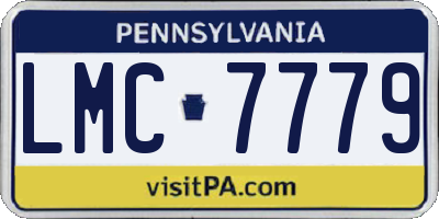 PA license plate LMC7779