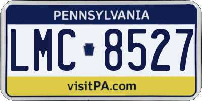 PA license plate LMC8527