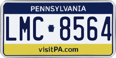 PA license plate LMC8564