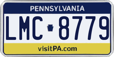 PA license plate LMC8779