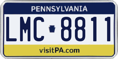 PA license plate LMC8811