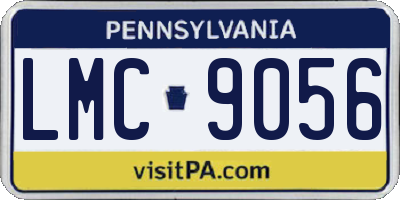 PA license plate LMC9056