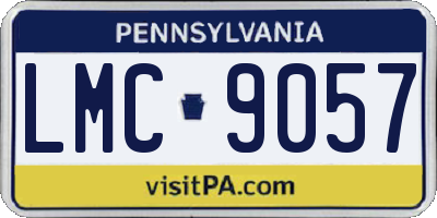 PA license plate LMC9057
