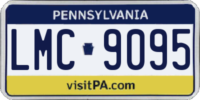PA license plate LMC9095