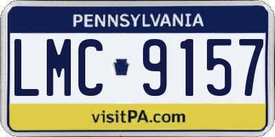 PA license plate LMC9157