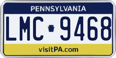 PA license plate LMC9468