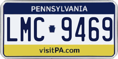 PA license plate LMC9469
