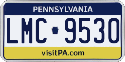 PA license plate LMC9530