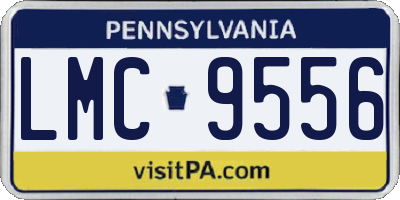 PA license plate LMC9556