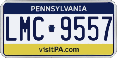 PA license plate LMC9557
