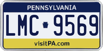 PA license plate LMC9569