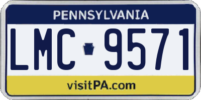 PA license plate LMC9571
