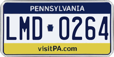 PA license plate LMD0264