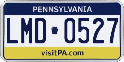 PA license plate LMD0527
