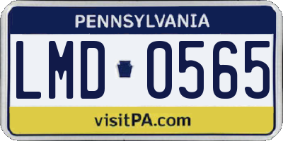 PA license plate LMD0565