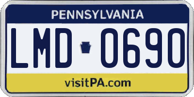PA license plate LMD0690