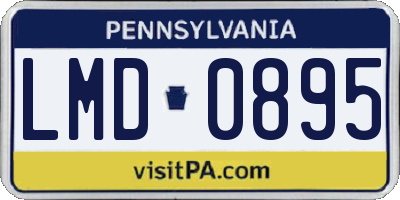 PA license plate LMD0895