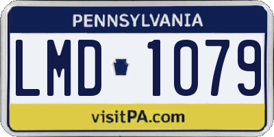 PA license plate LMD1079