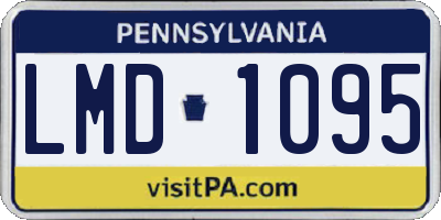 PA license plate LMD1095
