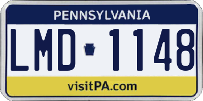 PA license plate LMD1148