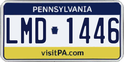 PA license plate LMD1446