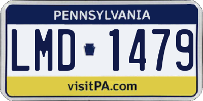 PA license plate LMD1479