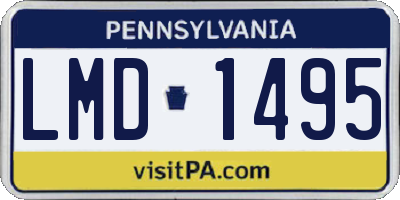 PA license plate LMD1495